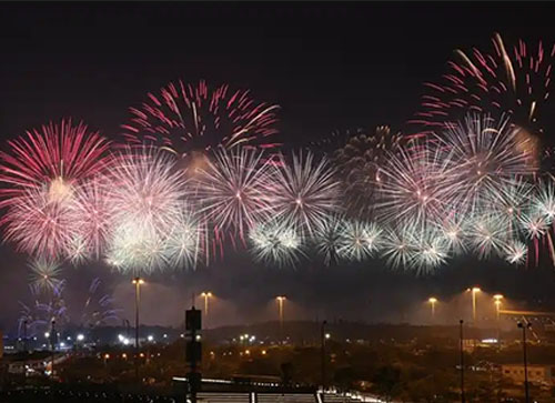 定南县焰火晚会